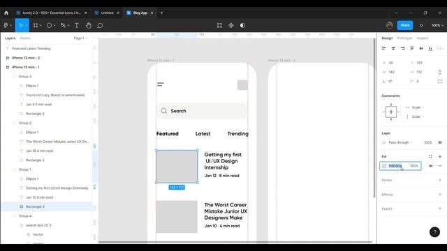 Blog App UI Design using Figma (App UI UX Design | Tutorial For Beginners) смотреть онлайн