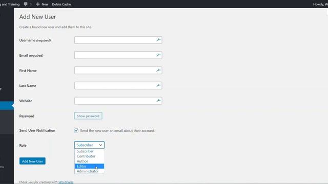 WordPress User Management смотреть онлайн