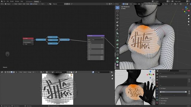 How to MASK a TEXTURE with an IMAGE in Blender 2.92 [Tutorial] смотреть онлайн
