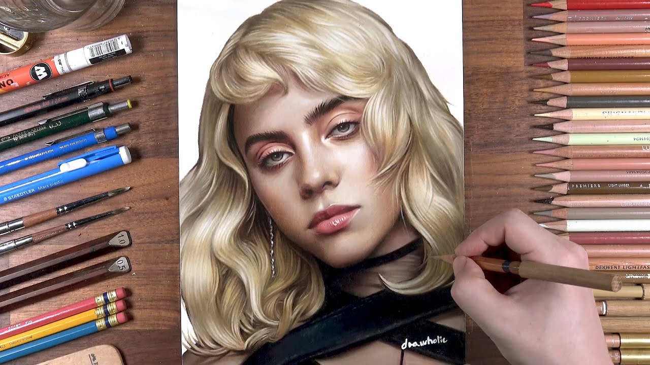 Drawing Billie Eilish   Drawholic