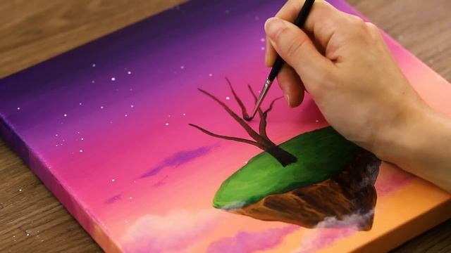 Floating Island Painting ? Dreamy Painting #443 смотреть онлайн