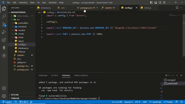 4.Conexión de aplicación CRUD a MongoDB Atlas con variables de entorno y despliegue de app смотреть онлайн