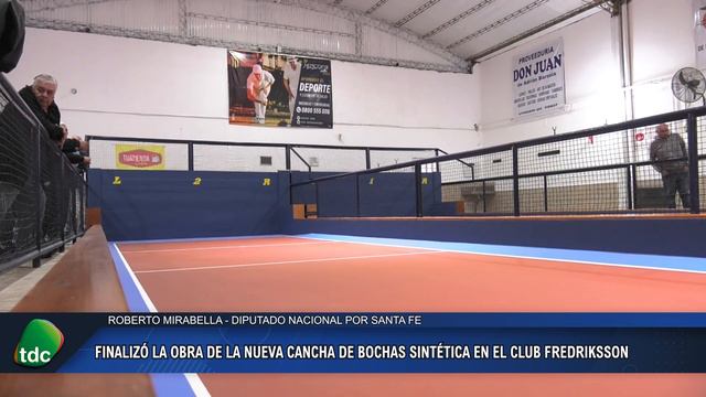FIRMAT - Finalizó la obra de la nueva cancha de bochas sintética en el club Fredriksson смотреть онлайн
