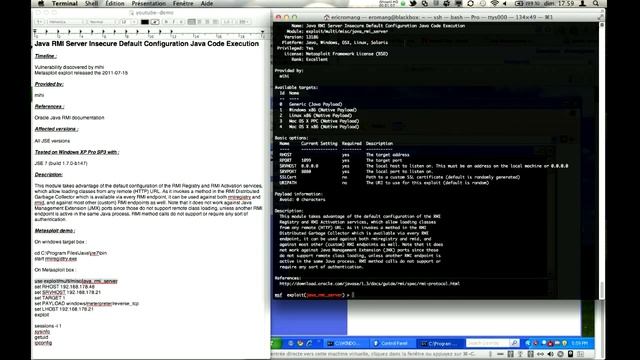 Java RMI Server Insecure Default Configuration Java Code Execution смотреть онлайн