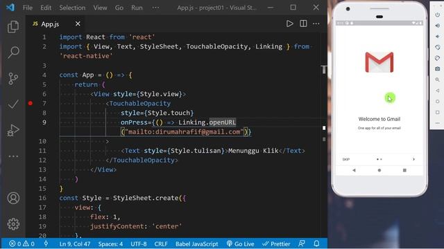 Menggunakan API Linking di React Native Untuk Beberapa Kebutuhan // Belajar React Native смотреть онлайн