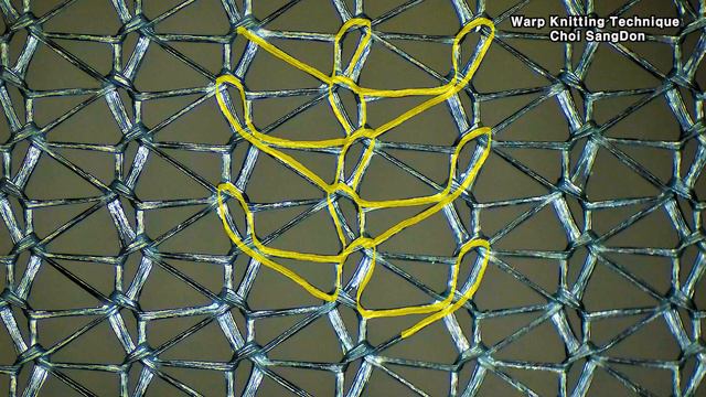 Laps Over Two Needles. Stitch Structure, Tricot Warp Knitting Machine Warping Karl Mayer 경편 트리코트 니트