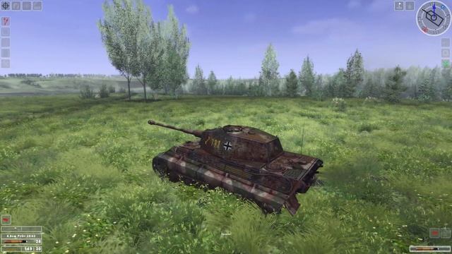 Стальная Ярость Харьков 1942 - мод SPM 2.5 - компания непокрытое,10:00 (Tiger II) смотреть онлайн