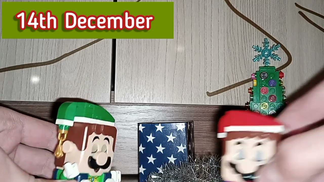 My Christmas & New Year Advent Calendar mini surprises by Lego Super Mario & Luigi. Day 14 #shorts смотреть онлайн