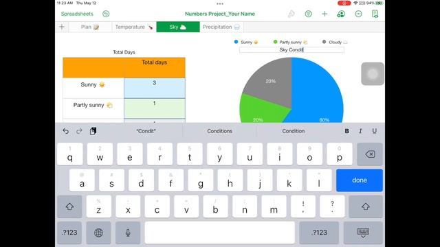 Numbers on the iPad 11: Create a Pie Graph смотреть онлайн