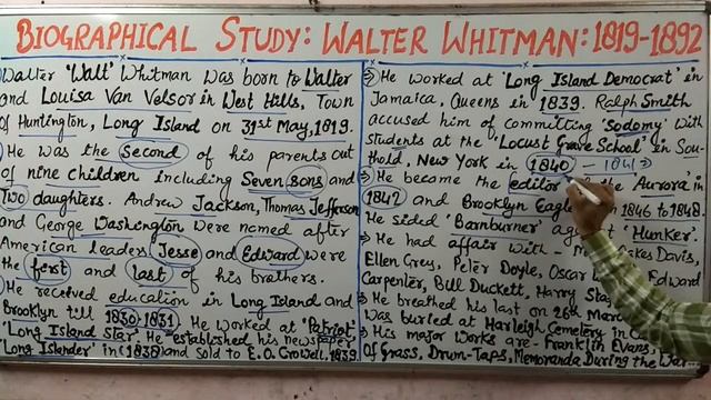 PGT/ NET/ UK PGT/ TGT: Walt Whitman- Biography: Shivam Dubey, English Kingdom, Prayagraj, 936954207 смотреть онлайн
