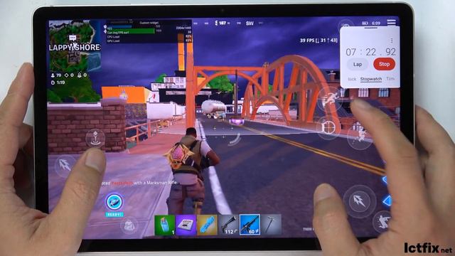 Samsung Galaxy Tab S9 FE Fortnite Gaming test | Exynos 1380, 90Hz Display смотреть онлайн