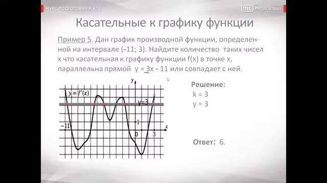 Касательные к графику функции# смотреть онлайн
