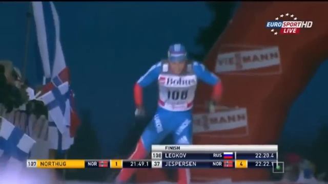 Petter Northug. Crazy finish in Kuusamo 2011 смотреть онлайн