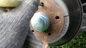 Регулировка стояночного тормоза Сангенг Актион нью 2012года выпуска