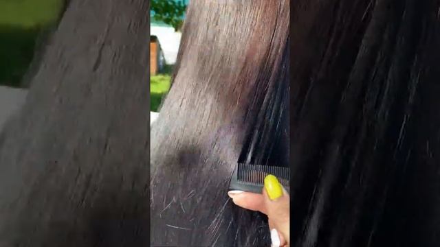 Ботокс Happy Hair на тонкие тёмные волосы.