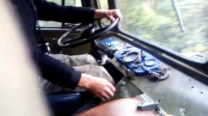 Перенесенный рычаг КПП ГАЗ66 на ходу