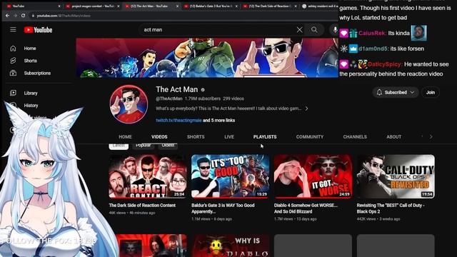 【 VTuber 】REACTS: The Dark Side of Reaction Content by The Act Man смотреть онлайн