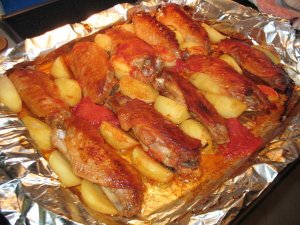 Как приготовить Крылья ИНДЕЙКИ с КАРТОФЕЛЕМ в ДУХОВКЕ_Рецепт ИНДЕЙКИ в духовки