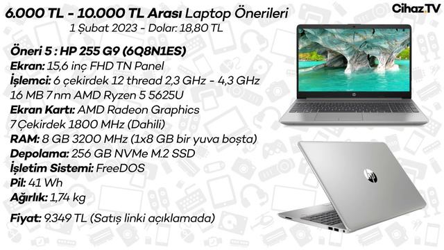 6000 TL - 10000 TL Arası Laptop Önerileri (01.02.2023) смотреть онлайн