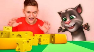 Говорящий Кот Том в реальной жизни! Играем с Анимационным Котом