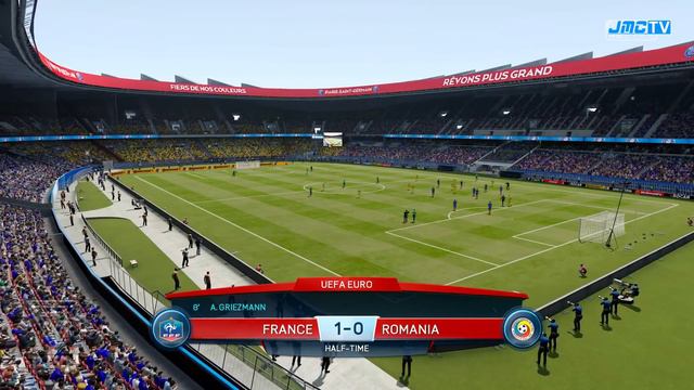 France vs. Romania | UEFA Euro 2016 Simulation | FIFA 16 смотреть онлайн