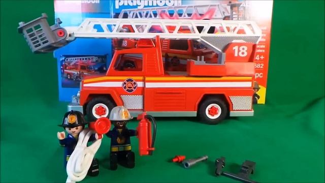 Playmobil Fire Truck CITY ACTION 5692 Unboxing Rescue Ladder Unit смотреть онлайн