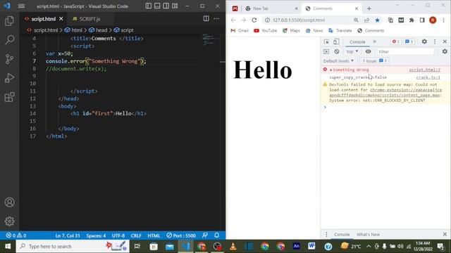 JavaScript With Google Chrome Console |Tutorial for Beginners| Hindi-Urdu смотреть онлайн