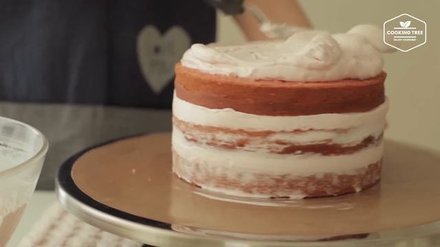 NO 색소!❤︎ 핑크벨벳 케이크 만들기 : Pink velvet cake Recipe - Cooking tree 쿠킹트리*Cooking ASMR смотреть онлайн