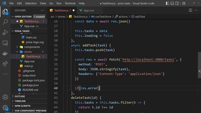Pinia Crash Course #9 - Async Actions (part 2) смотреть онлайн
