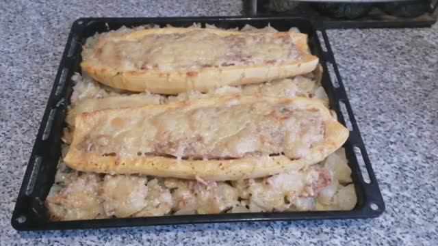 Лодочки из кабачка с фаршем-любимое блюдо нашей семьи ! смотреть онлайн
