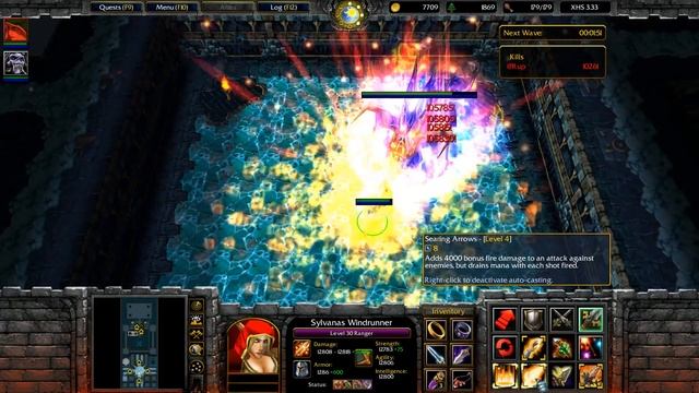 X Hero Siege 3.33: Sylvanas Windrunner And Lich (Extreme, Level 4 Impossible, 8 Way, Solo)