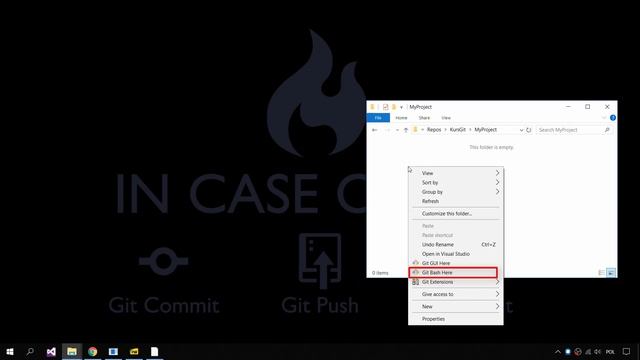Inicjalizacja Repozytorium [polecenie: git init] | KURS GIT смотреть онлайн