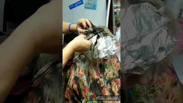 Двойное мелирование. Окрашивание.стрижка. смотреть онлайн