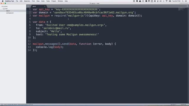 How to send e-mails with Mailgun and Node JS смотреть онлайн