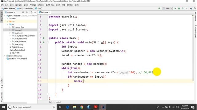 Bài tập Java: Bài 1.5: Sinh số ngẫu nhiên смотреть онлайн