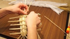 Русская ива. 13 урок. Плетение овального донышка.