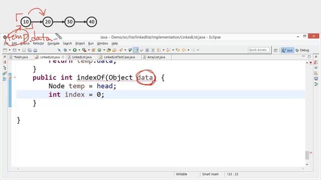 Linked list java 구현 10 - indexOf смотреть онлайн