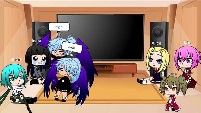 SAO girls React!// Kirito x Asuna// Gacha/ Gacha club// Kirito Appears?? смотреть онлайн