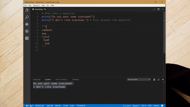 04 - Comments & Docstring ( multi-line ) | Python Tutorials смотреть онлайн