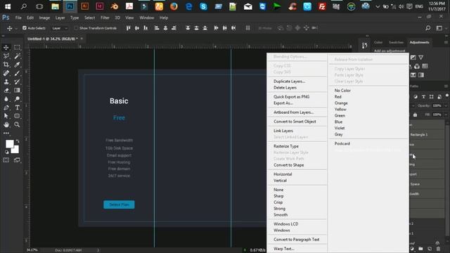 How to design a Modern Pricing Table by Photoshop : ✪ Photoshop Tutorial ✪ смотреть онлайн