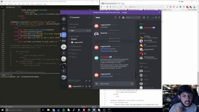 Discord Bot Voice Module with Python 3.6 Tutorial смотреть онлайн