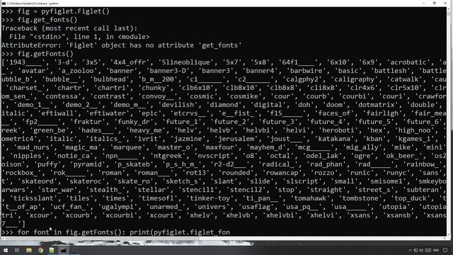 Python - Converting text to Big ASCII Text using Pyfiglet смотреть онлайн