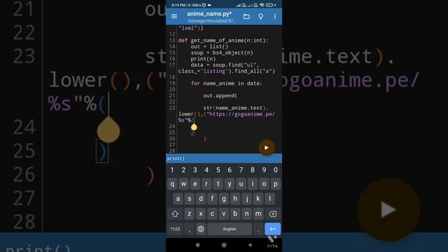 web scraping All anime names and convert in to json file ?❤️ смотреть онлайн