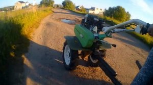 Катаемся на мотоблоке. Покатушки #1