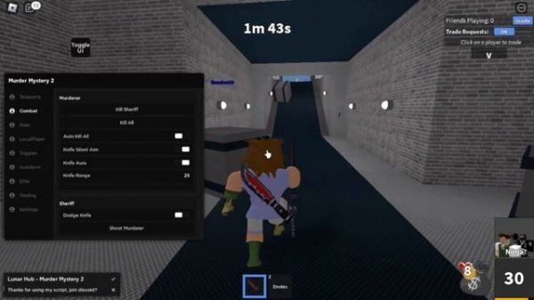 [UPDATED] Murder Mystery 2 / MM2 Script GUI Hack | Auto Farm XP & Coins | Kill All | *PASTEBIN 2023