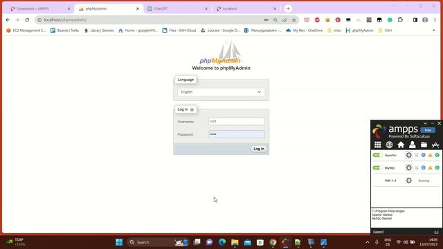 How To install a web stack (Apache+MySQL+PHP) on your windows machine in 2 minutes using ampps смотреть онлайн