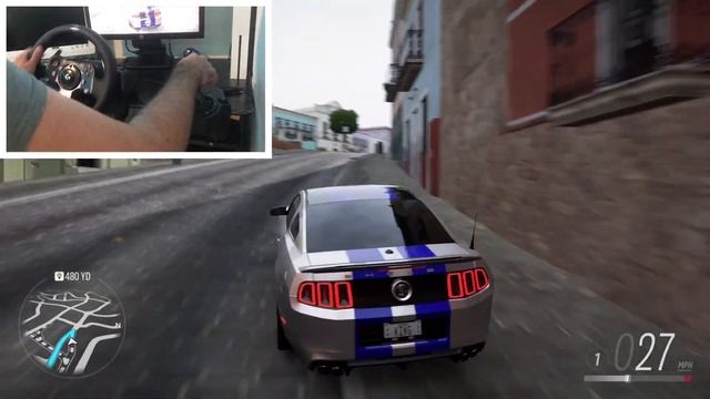1000+HP NFS Ford Mustang Cobra - Forza Horizon 5 | Steering Wheel Gameplay смотреть онлайн