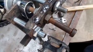 Снять вело шатун самодельным съемником это легко Дачный мастер на все руки