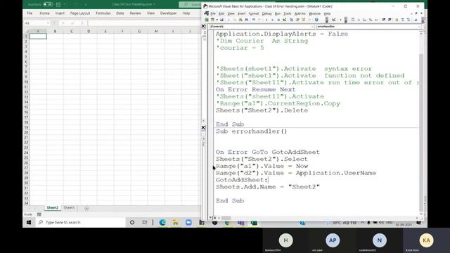 Error Handler in VBA | How to use on error resume next смотреть онлайн