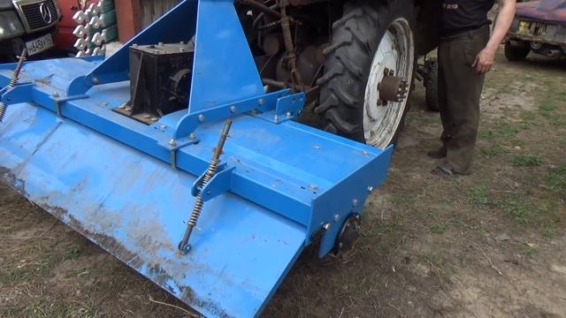 Почвофреза с Т-40 на самодельный трактор. смотреть онлайн